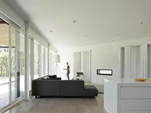 2016 Prints: Living room. Parallelogram House, Winnipeg, Canada. Architect: 5468796 Architecture, 2016