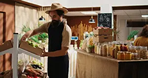 Purchase Prints: Locally grown food bio store restock