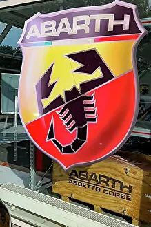 Arthropod Prints: Logo of Italian car tuner automotive tuner brand manufacturer of Abarth with stylised scorpion today part of FIAT