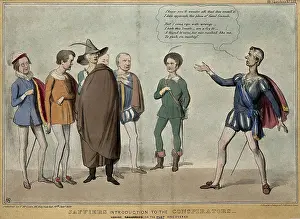 Lord Prints: Lord Brougham dressed as Jaffier addresses a group of radical politicians including Roebuck