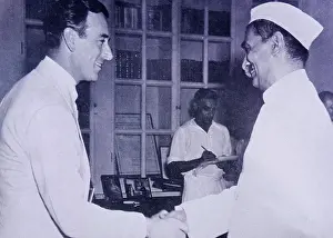 President Prints: Lord Mountbatten Last Viceroy of India with Rajendra Prasad