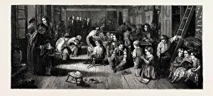 Westminster Prints: LORD SHAFTESBURY VISITING THE WESTMINSTER SCHOOL OF INDUSTRY, OLD PYE STREET, 1846