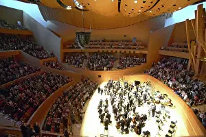 Music Prints: The Los Angeles Philharmonic orchestra performing at the new Disney Concert Hall