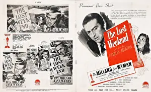 Writer Prints: The Lost Weekend is a 1945 American drama film starring Ray Milland and Jane Wyman