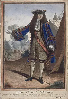 Gravure Prints: Louis, Duke of Vendome, Governor and Lieutenant-General for the King in Provence Jean Mariette