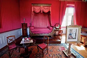 Curtain Prints: Louis-Philippe Bedchamber In The Chateau D'amboise, Amboise, France