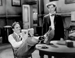 Actress Prints: Louis Wolheim, George Cooper, on-set of the Film