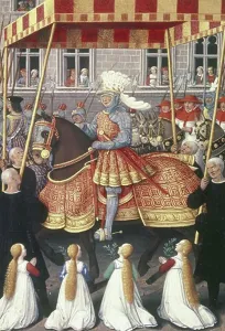: Louis XII Leaving Alexandria for Genoa 1507 Jean Bourdichon (ca)