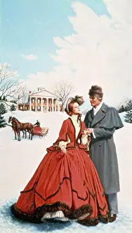 Human Relationship Prints: Love in Winter, Artist Unknown