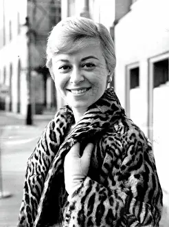1955 Prints: Lovely Italian film star Giulietta Masina arrives in London for premiere of The Road