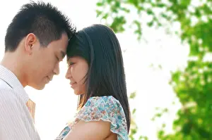 Augen Prints: Loving couple Young couple in love