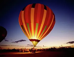 Taking Off Prints: Low angle view of a hot air balloon taking off, Albuquerque, New Mexico, USA