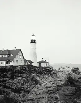 Non Urban Prints: Low angle view of a lighthouse on the coast