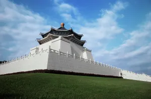 Taiwan Prints: Low angle view of a memorial, Chiang Kaishek Memorial Hall