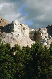 Justice Prints: Low angle view of a monument, Mt Rushmore National Monument