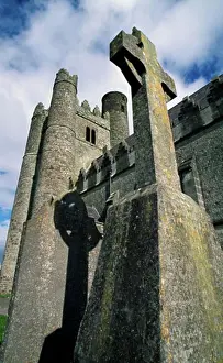 Weathered Prints: Low angle view of a tower, Round Tower, Lusk, Ireland