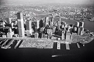 Brooklyn Prints: Lower Manhattan with World Trade Center & other Construction