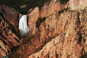 Wyoming Prints: Lower Yellowstone Falls in the Grand Canyon of the Yellowstone In Yellowstone National Park in Wyoming
