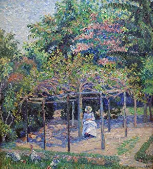 Shade Prints: Lucien Pissarro (1863-1944) The Turkeys (or Esther in the Garden)