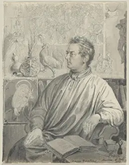 Ludwig Prints: Ludwig Emil Grimm, Clemens Brentano, 1837 Clemens Brentano
