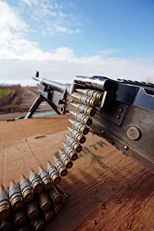 Defense Prints: Detail of an M240B Medium Machine Gun