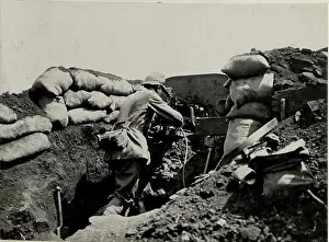 Machine gauge of the reserve hunter battalion 15 on the worbijowka height