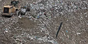 Industry Prints: Machinery at garbage collection center