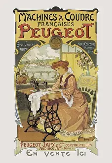 Israel Prints: Machines a Coudre Peugeot, Sewing