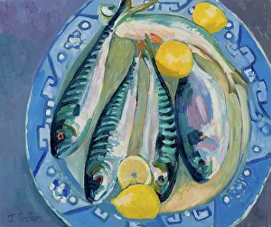 Platter Prints: Mackeral by Josephine Trotter, 2012. (b.1940/British)