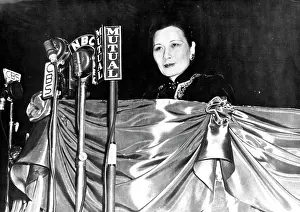 Broadcasting Prints: Madame Chiang Kai-Shek Addresses The American People -- Madame Chiang Kai-Shek