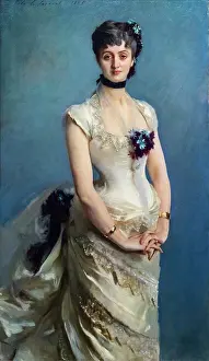 Beautiful Woman Prints: Madame Paul Poirson; 1885 Oil on canvas John Singer Sargent; American; 1856 - 1925