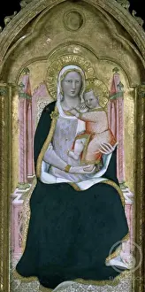 Fifteenth Century Prints: Madonna and Child Enthroned by Spinello Aretino