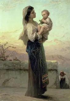 Madonna Prints: Madonna and Child by Jourdan Adolphe Jourdan (1825-1889 French) Gallery and Museum