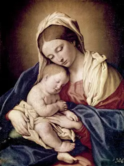 Madonna Prints: Madonna & Child Sassoferrato (1609-1685/Italian)