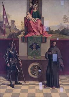 Guarding Prints: Madonna Enthroned Between the Saints Francis and Liberale by Giorgione
