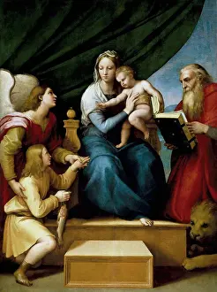 Madonna Prints: Madonna with the Fish by Raphael (1483-1520) / Museo del Prado
