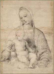 Maternity Prints: Madonna with the Pomegranate by Raphael (1483-1520) / Albertina