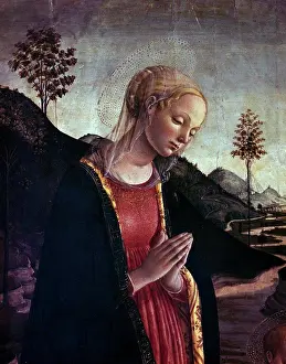 Beginnings Prints: Madonna Praying by Francesco Botticini, (Circa 1446-1497)