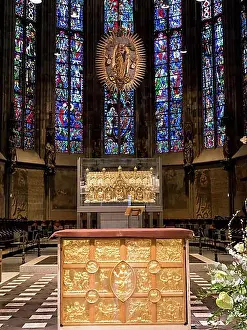 Interior Photo Prints: Magnificent interior in the UNESCO World Heritage Aachen Cathedral