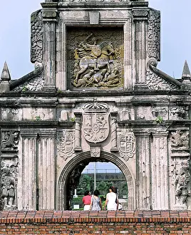 Entrances Prints: Main gate of Fort Santiago, ramparts of the Intramuros district