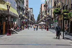 Exterior Photograph Prints: Main shopping street, Calle Tirana
