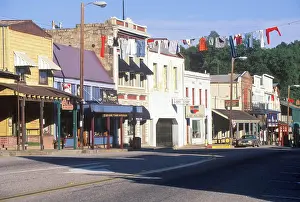 Color Photography Prints: Main street in Historic Angels Camp, Gold Rush town, California
