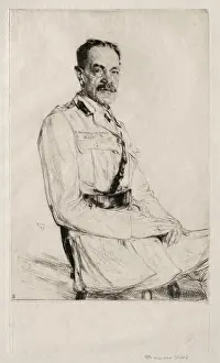 Francis Prints: Major-General Sir John Edward Cooper, 1919. Francis Dodd (British, 1874-1949). Drypoint;