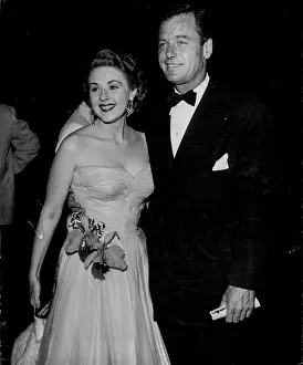 Hollywood Prints: Mala Powers, Gig Young. June 10, 1955