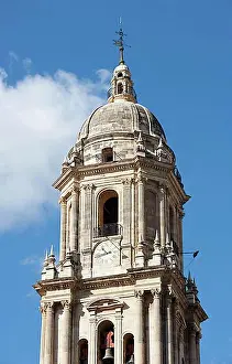 Andalucia Prints: Malaga Cathedral, La Manquita, Malaga, Andalusia, Spain, Europe