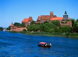 Gothic Prints: Malbork Castle, Nogat River, Malbork, Poland