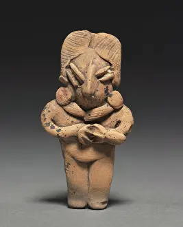 Mexico Prints: Male Figurine, 400-100 BC. Mexico