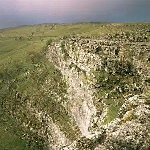 Limestone Prints: Malham Cove, Yorkshire Dales, North Yorkshire, England, United Kingdom, Europe