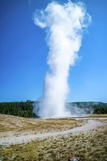 The Mammoth Hot Springs Area in Yellowstone National Park, Wyoming
