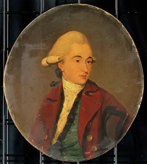 Formerly Prints: A man, formerly called 'Spurzheim'. Oil painting